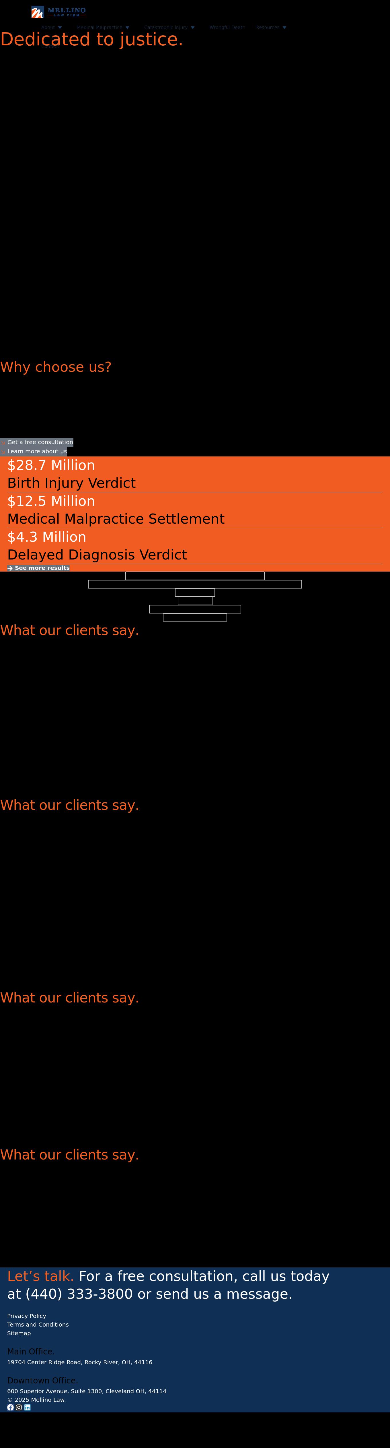 The Mellino Law Firm LLC - Rocky River OH Lawyers