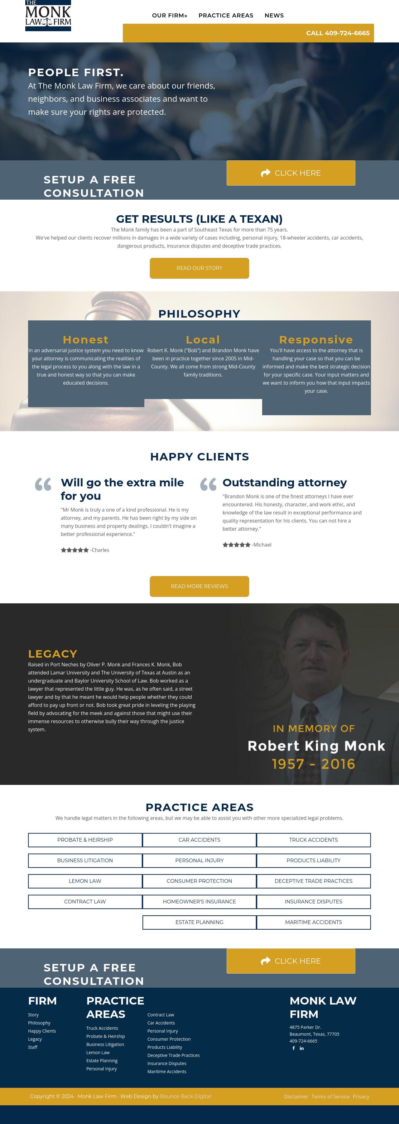The Monk Law Firm - Port Arthur TX Lawyers