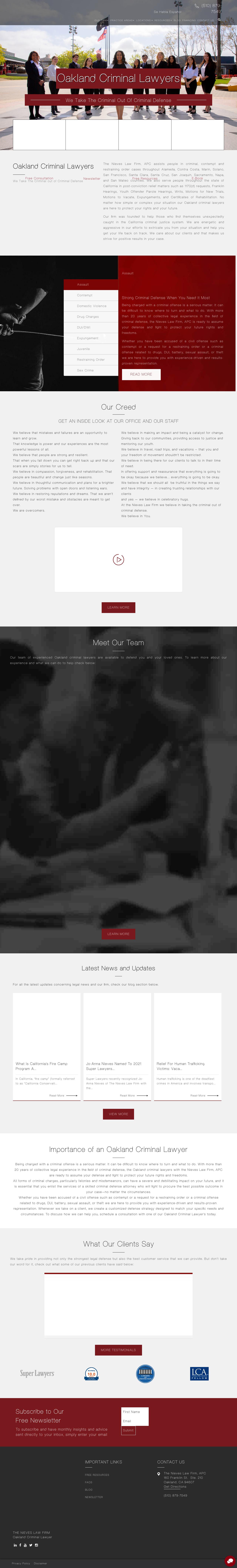 The Nieves Law Firm, APC - Oakland  CA Lawyers