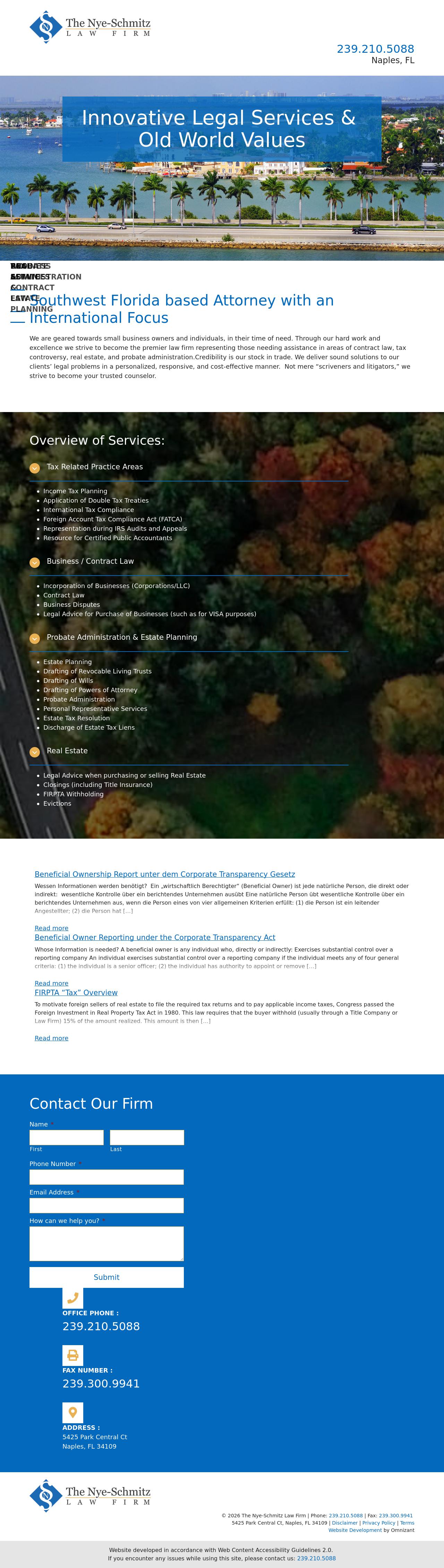 The Nye-Schmitz Law Firm, P.A. - Naples FL Lawyers