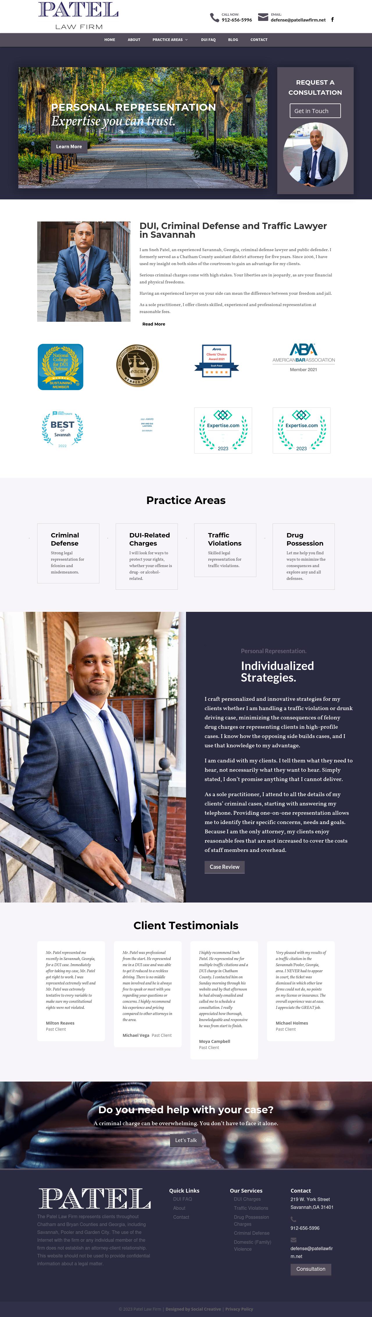 The Patel Law Firm - Savannah GA Lawyers
