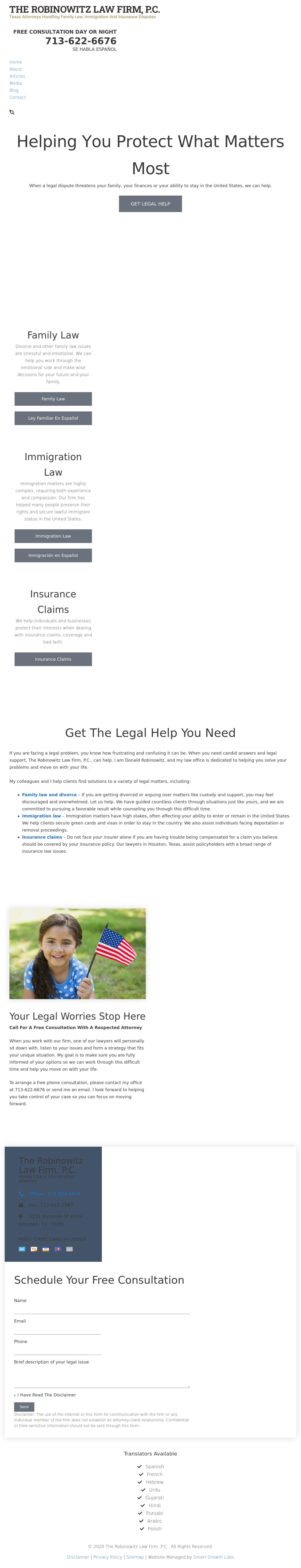 The Robinowitz Law Firm, P.C. - Houston TX Lawyers