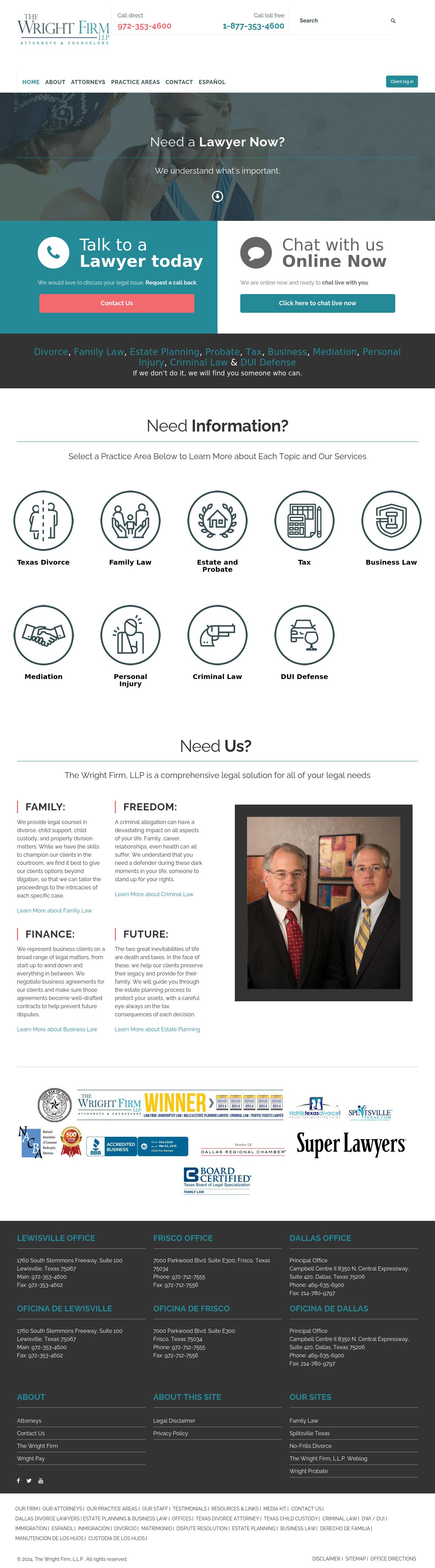 The Wright Firm, LLP - Dallas TX Lawyers