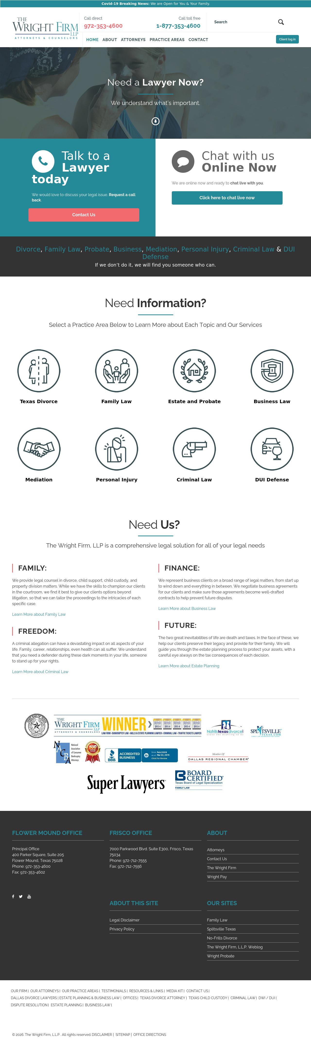 The Wright Firm, LLP - Frisco TX Lawyers