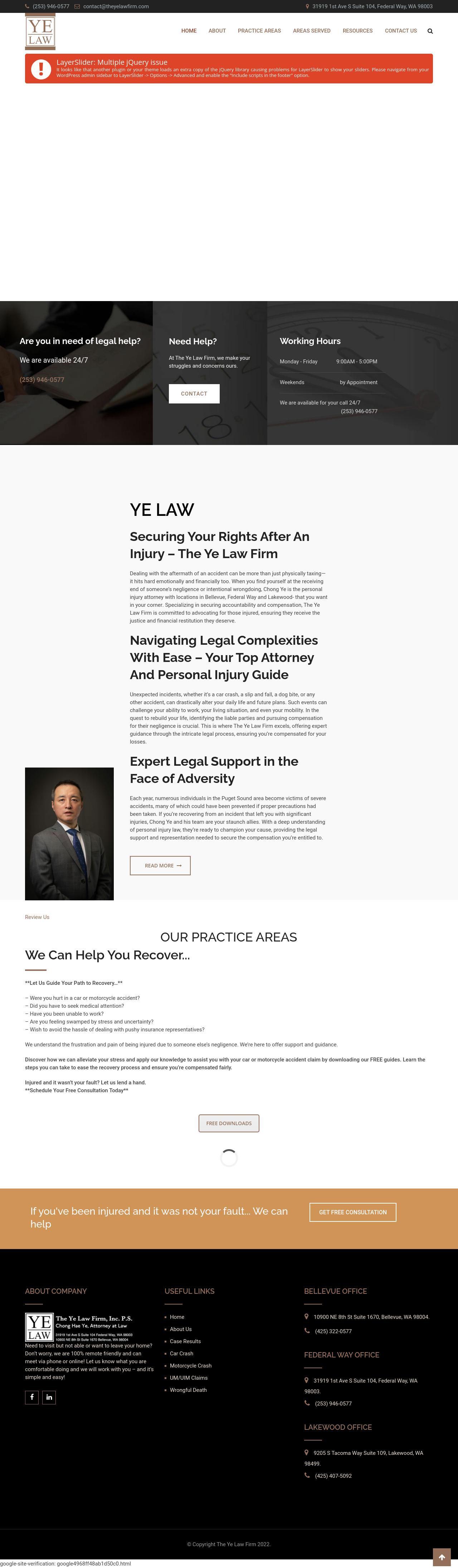 The Ye Law Firm, Inc. P.S. WA - Lakewood WA Lawyers