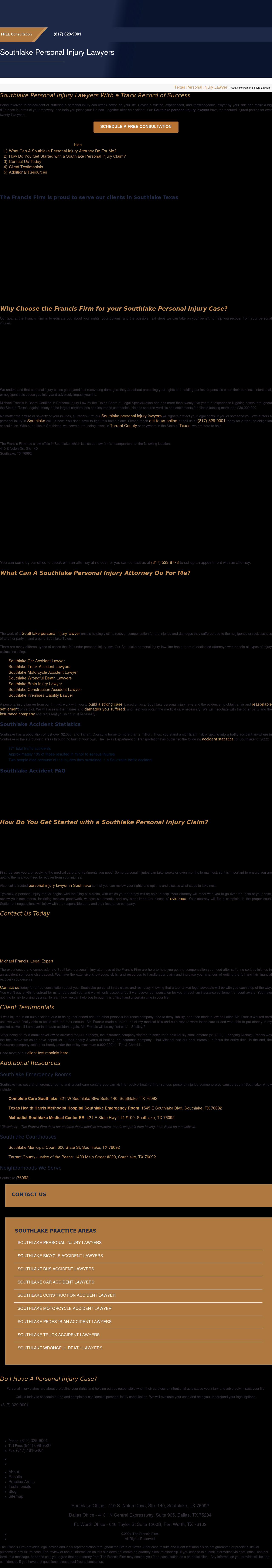 The Francis Firm - Southlake TX Lawyers