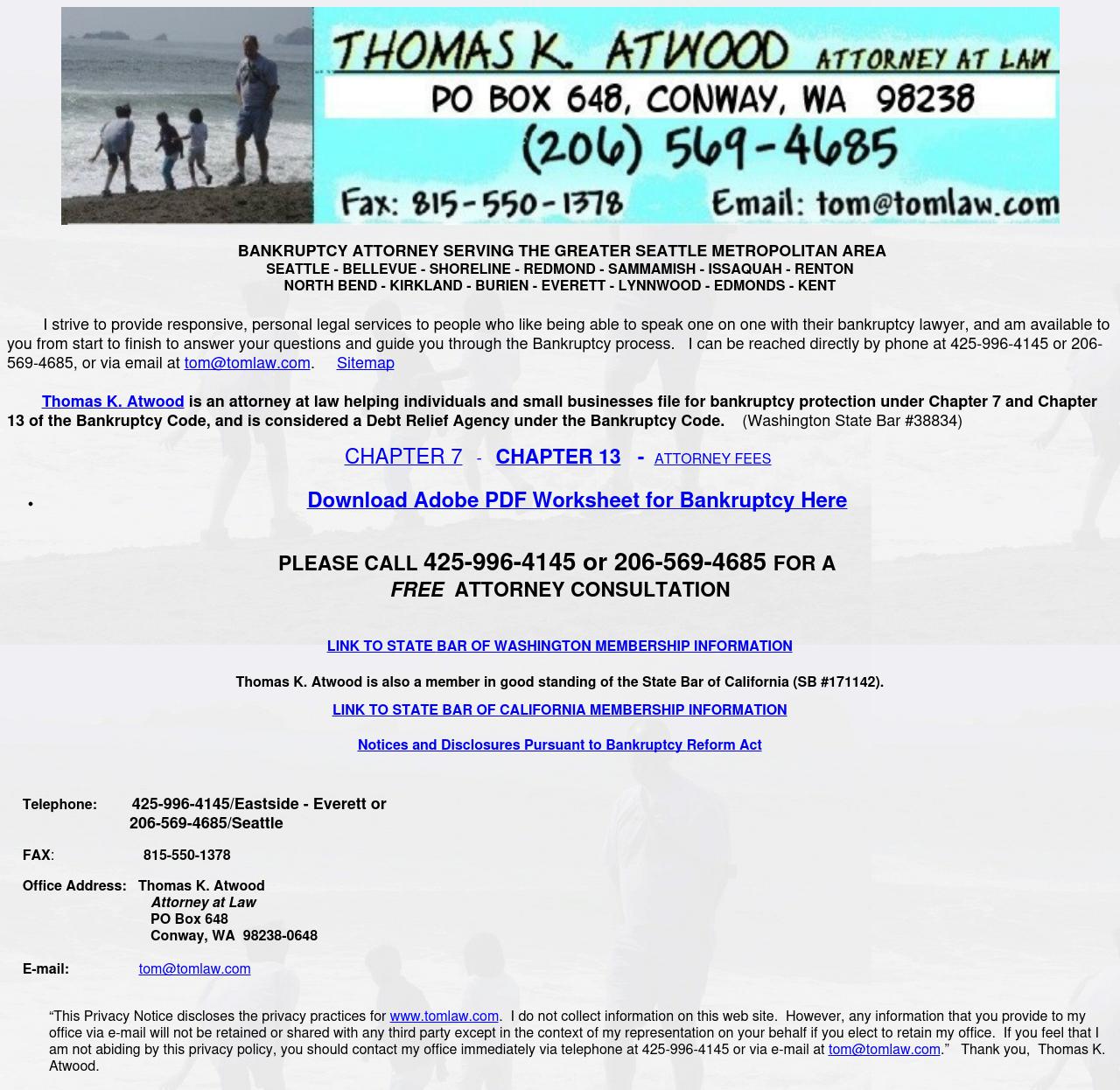 Thomas K. Atwood, Attorney at Law - Sammamish WA Lawyers