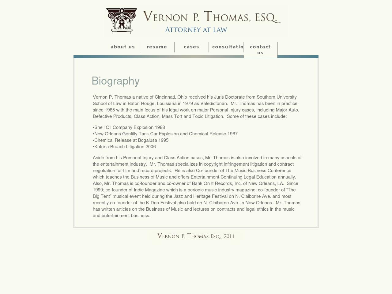 Thomas Vernon P - New Orleans LA Lawyers