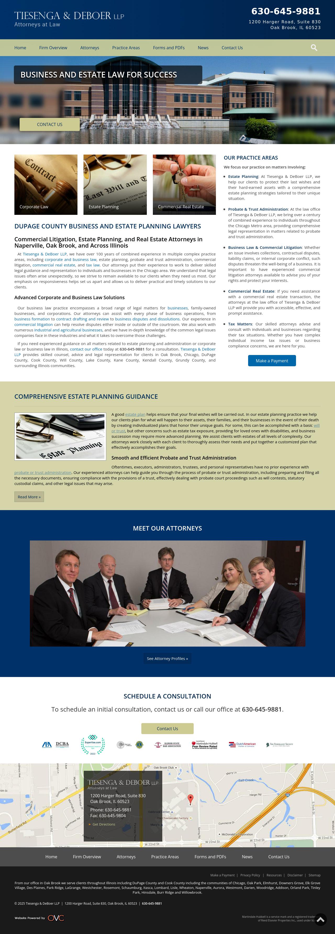 Tiesenga Reinsma & DeBoer LLP - Oak Brook IL Lawyers