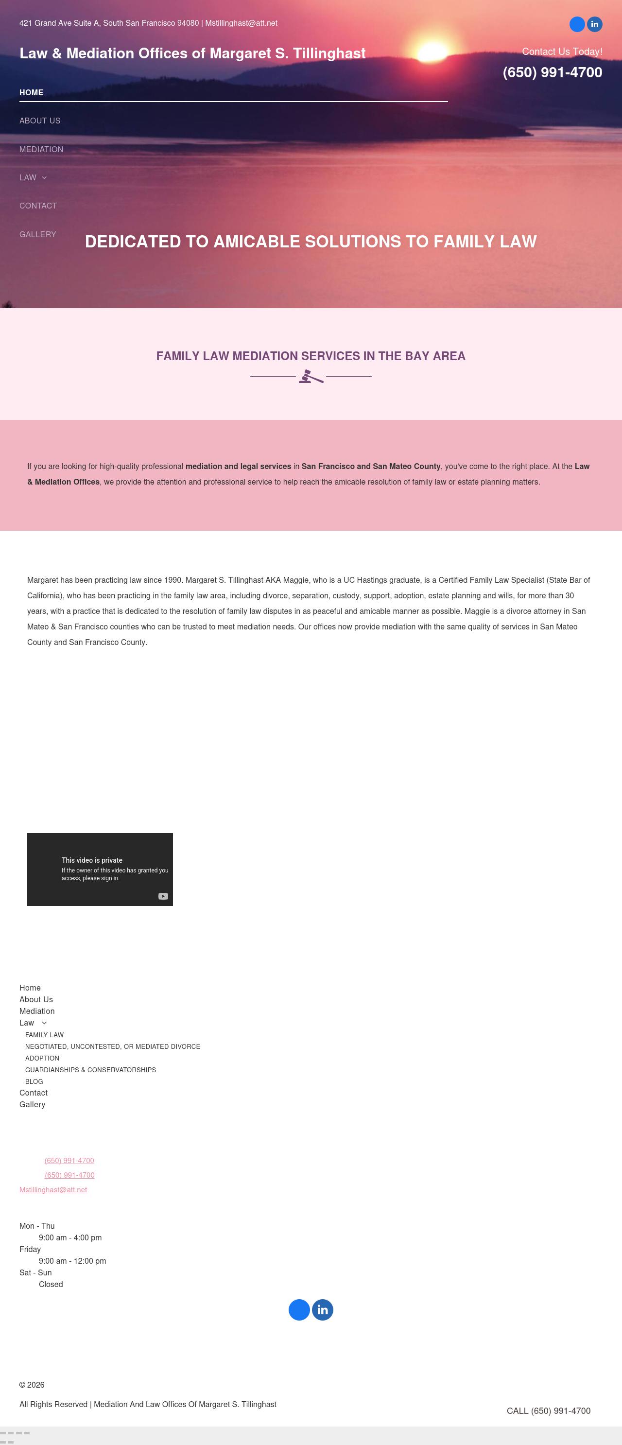 Tillinghast Margaret S Law Offices Of - Daly City CA Lawyers