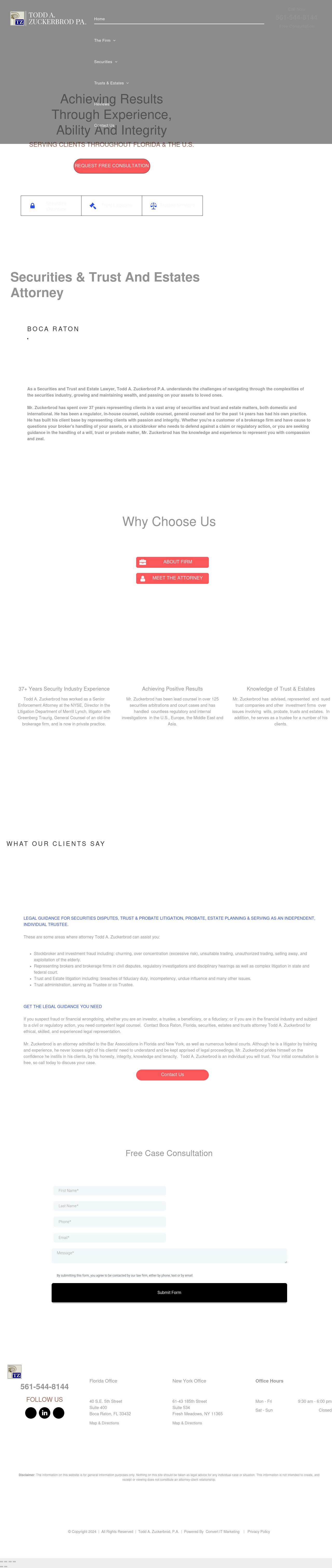 Todd Zuckerbrod P.A. - Boca Raton FL Lawyers