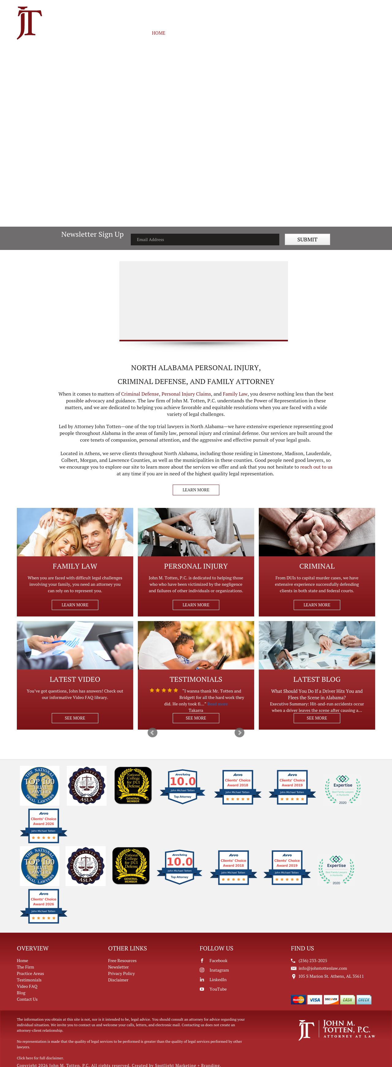 Totten John Attorney PC - Athens AL Lawyers