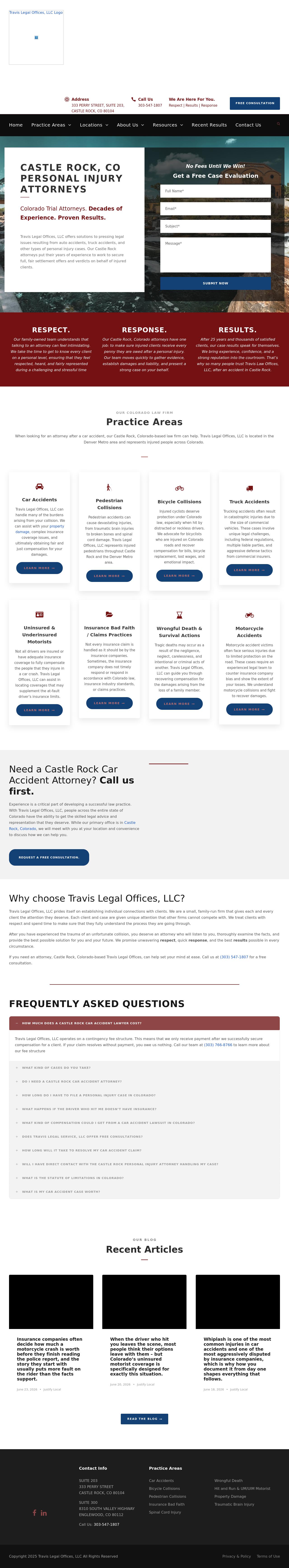 Travis Legal Offices, LLC - Castle Rock CO Lawyers