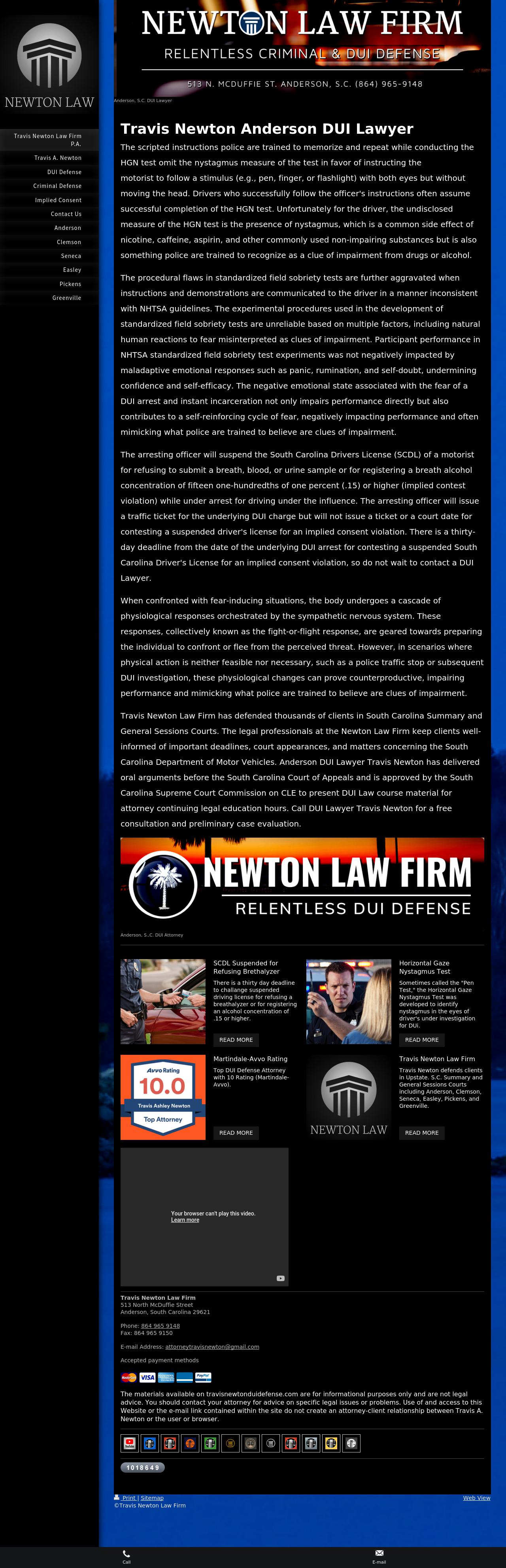 Travis Newton and Austin McDaniel Criminal & DUI Defense Attorneys - Anderson SC Lawyers