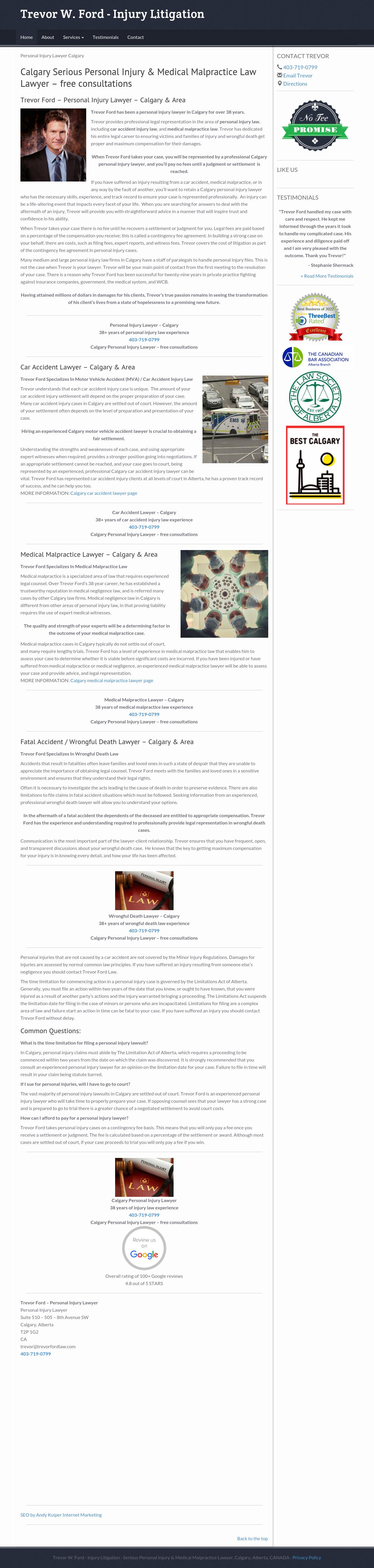 Trevor Ford Law Office - Calgary AL Lawyers