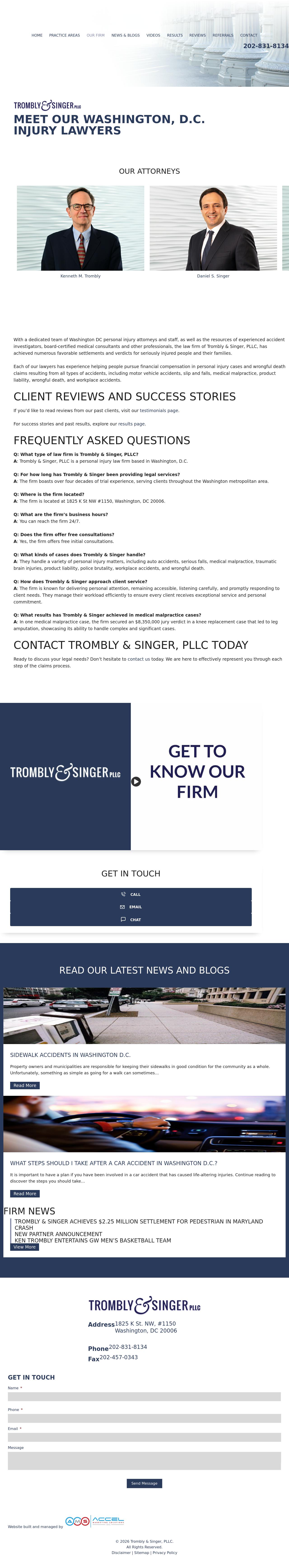 Trombly & Singer, PLLC - Washington DC Lawyers