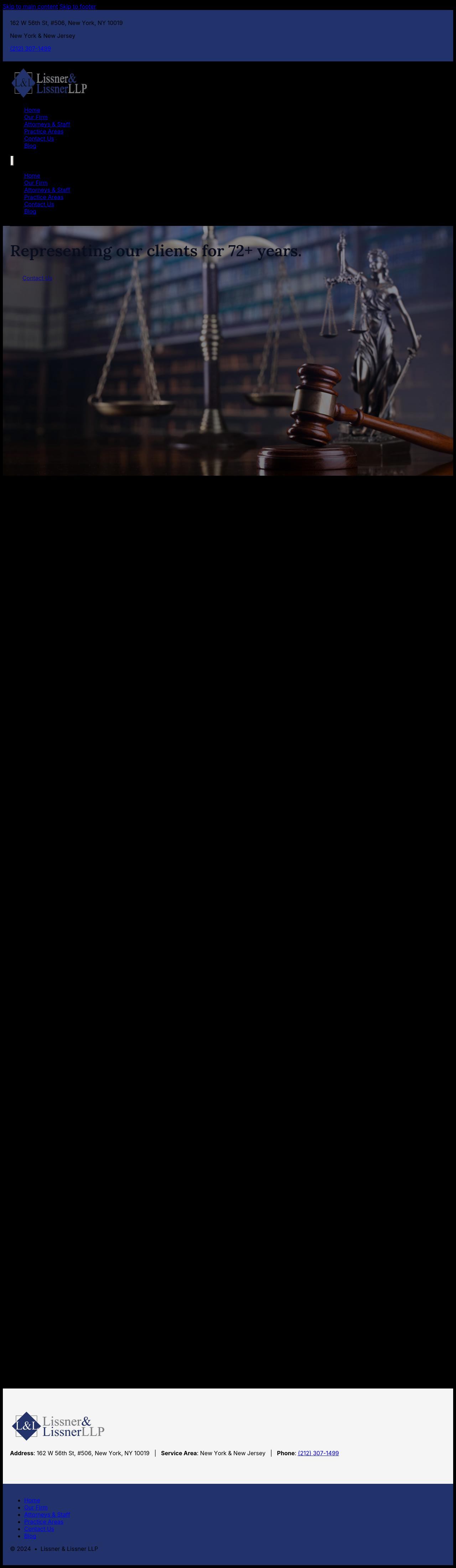 Lissner & Lissner LLP - New York NY Lawyers
