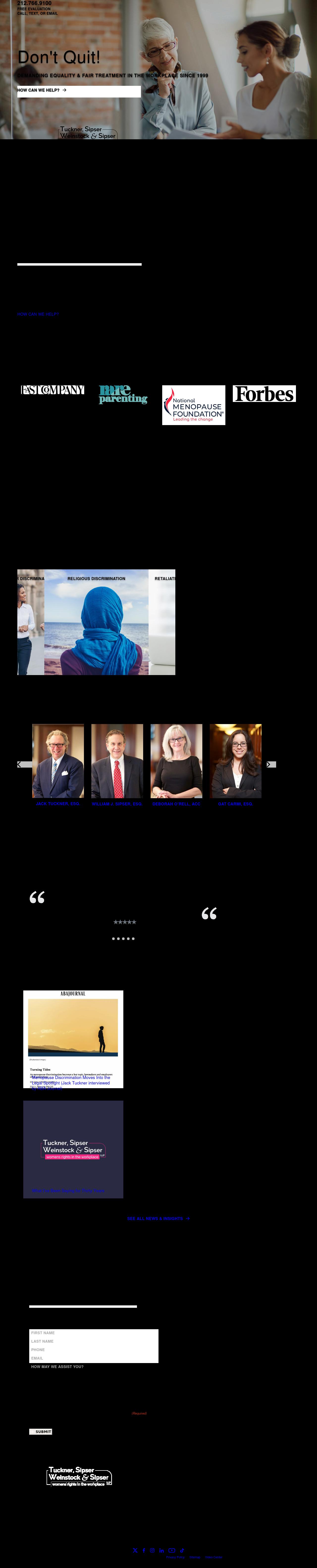 Tuckner, Sipser, Weinstock & Sipser, LLP - New York NY Lawyers