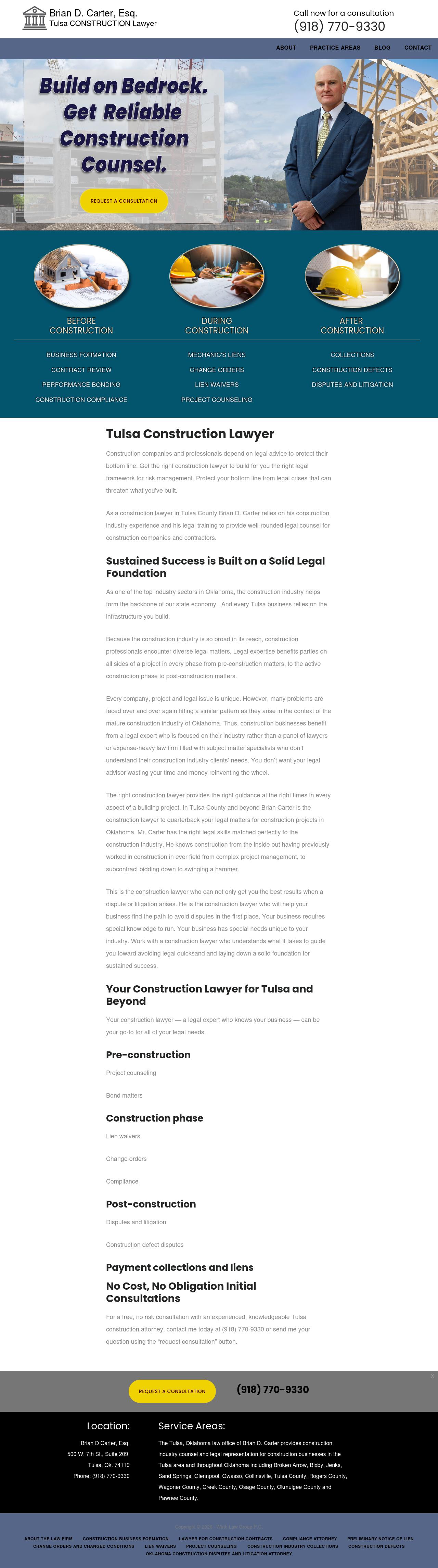 Tulsa Construction Lawyer - Tulsa OK Lawyers