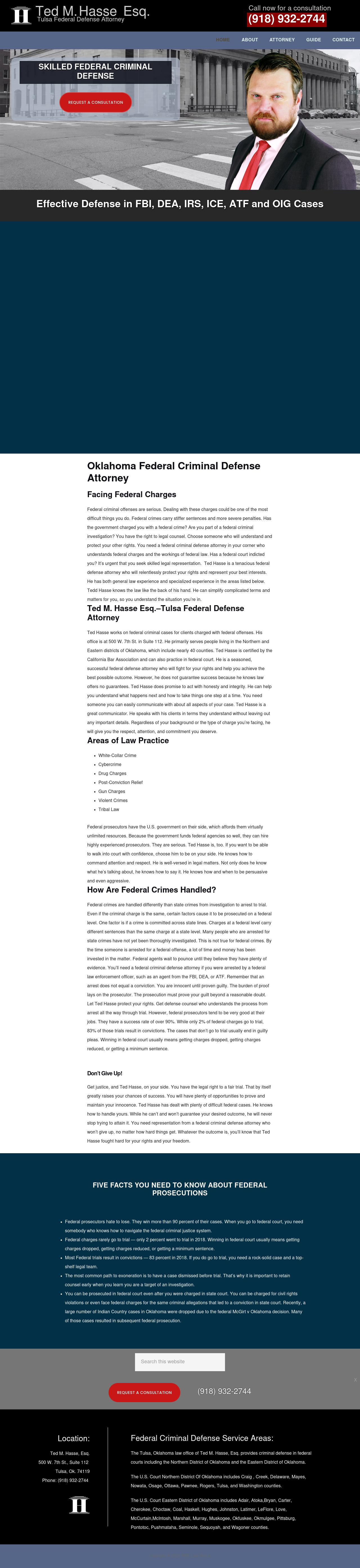 Oklahoma Federal Criminal Defense Attorney - Tulsa OK Lawyers
