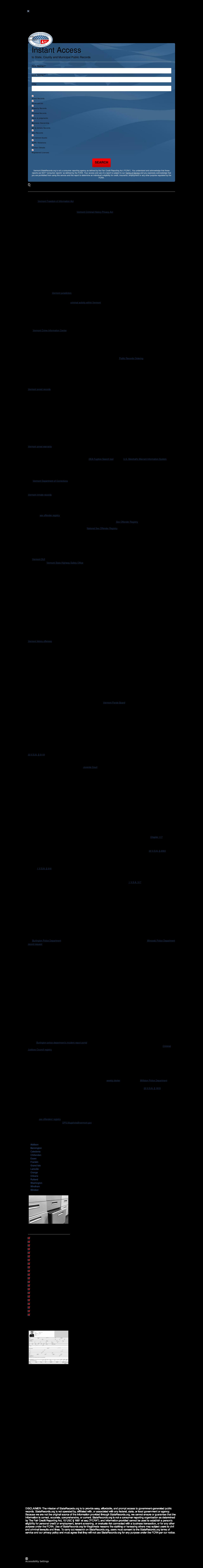 Vermont Criminal Records - Burlington VT Lawyers