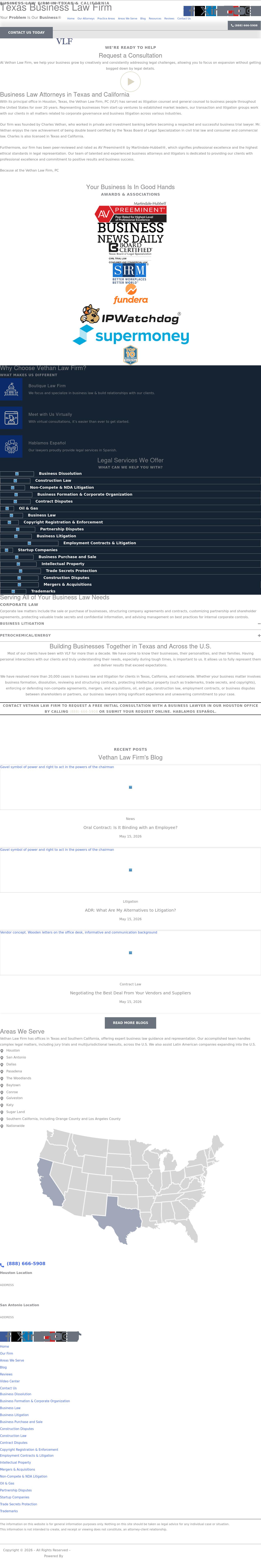 Vethan Law Firm - Houston TX Lawyers