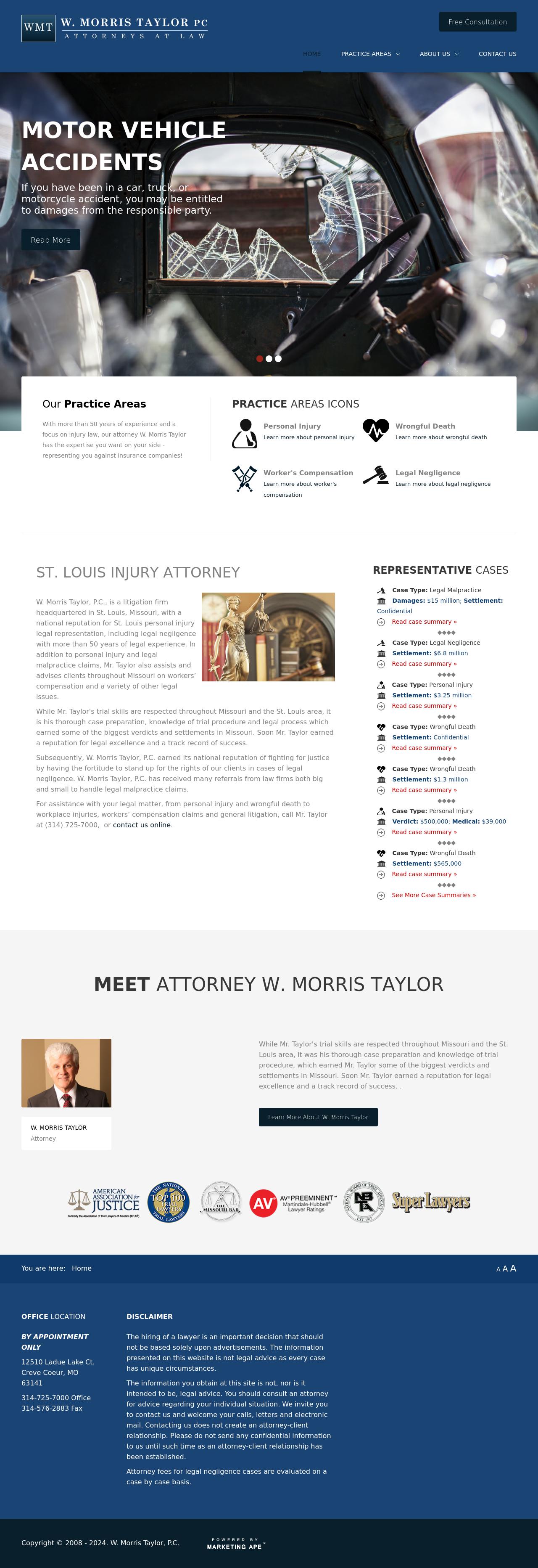 W. Morris Taylor PC Attorney at Law - Saint Louis MO Lawyers