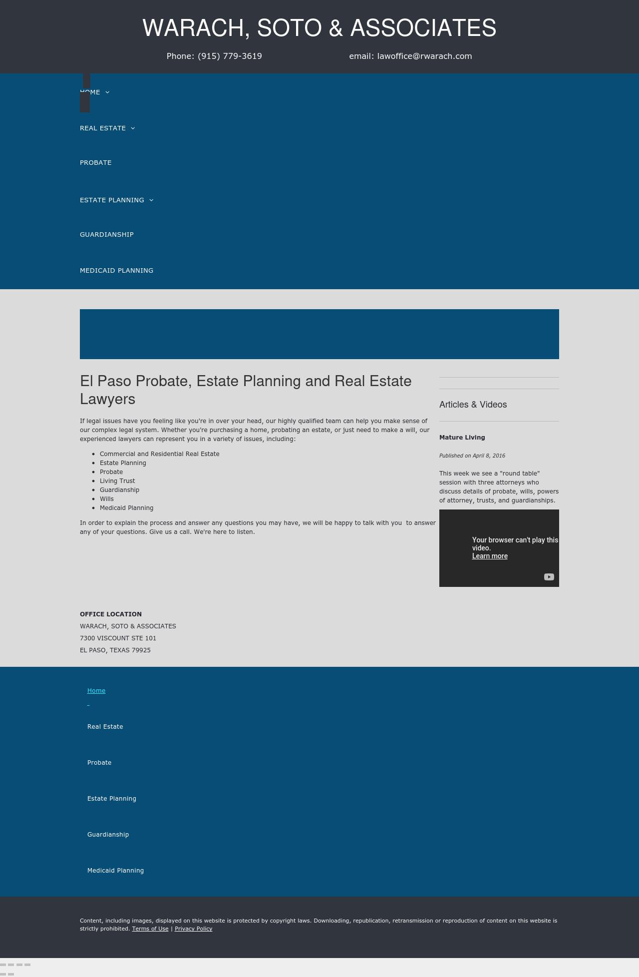 Warach, Soto & Associates - El Paso TX Lawyers