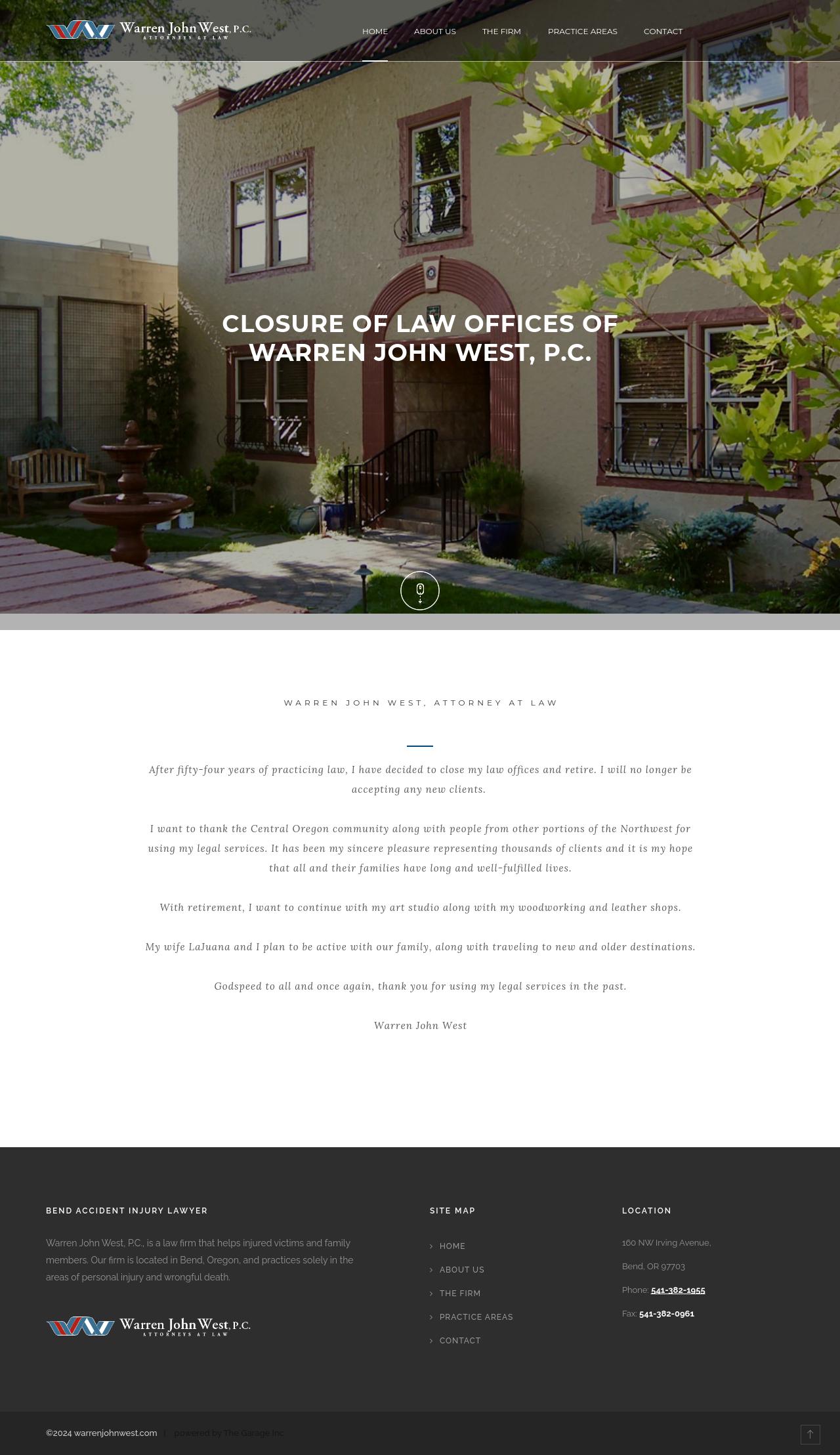 Warren John West, P.C. - Bend OR Lawyers