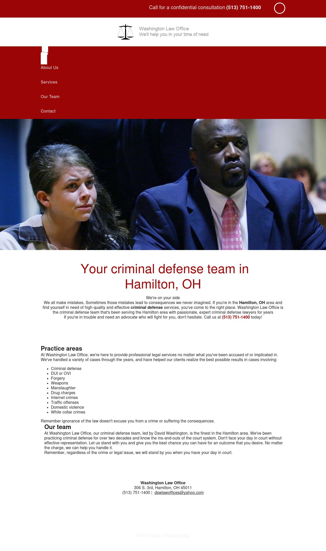 Washington David Jr - Hamilton OH Lawyers