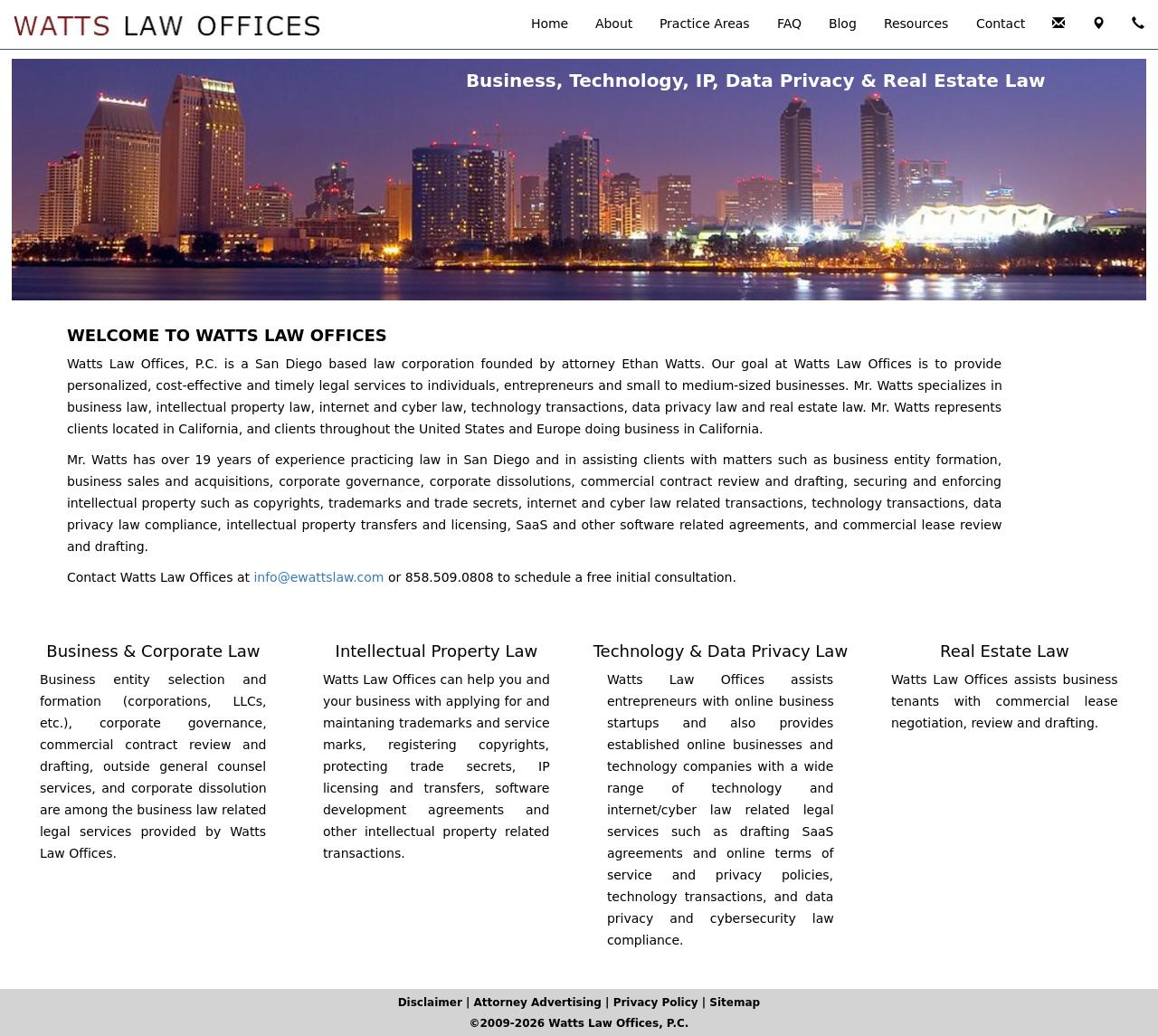 Watts Law Offices, P.C. - San Diego CA Lawyers