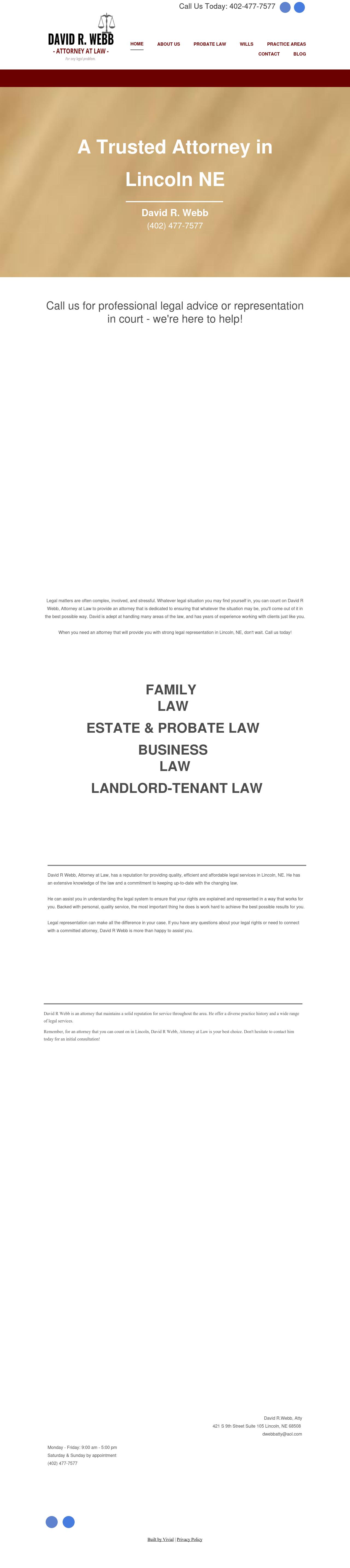 Webb David R Atty - Lincoln NE Lawyers