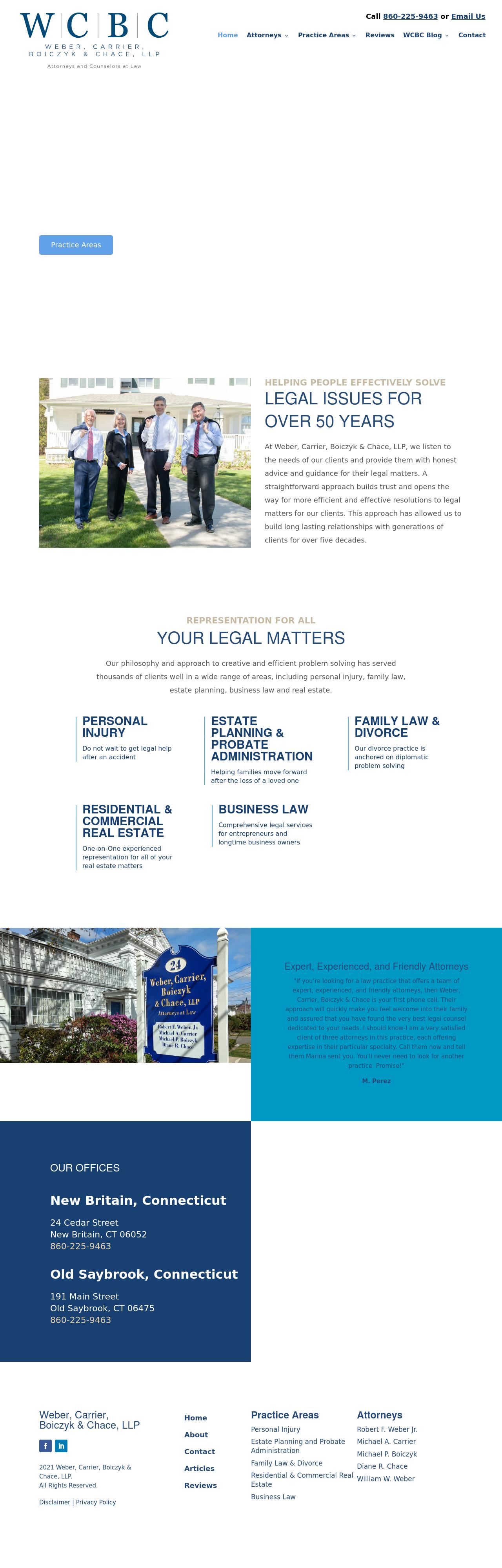 Weber & Carrier, LLP - New Britain CT Lawyers