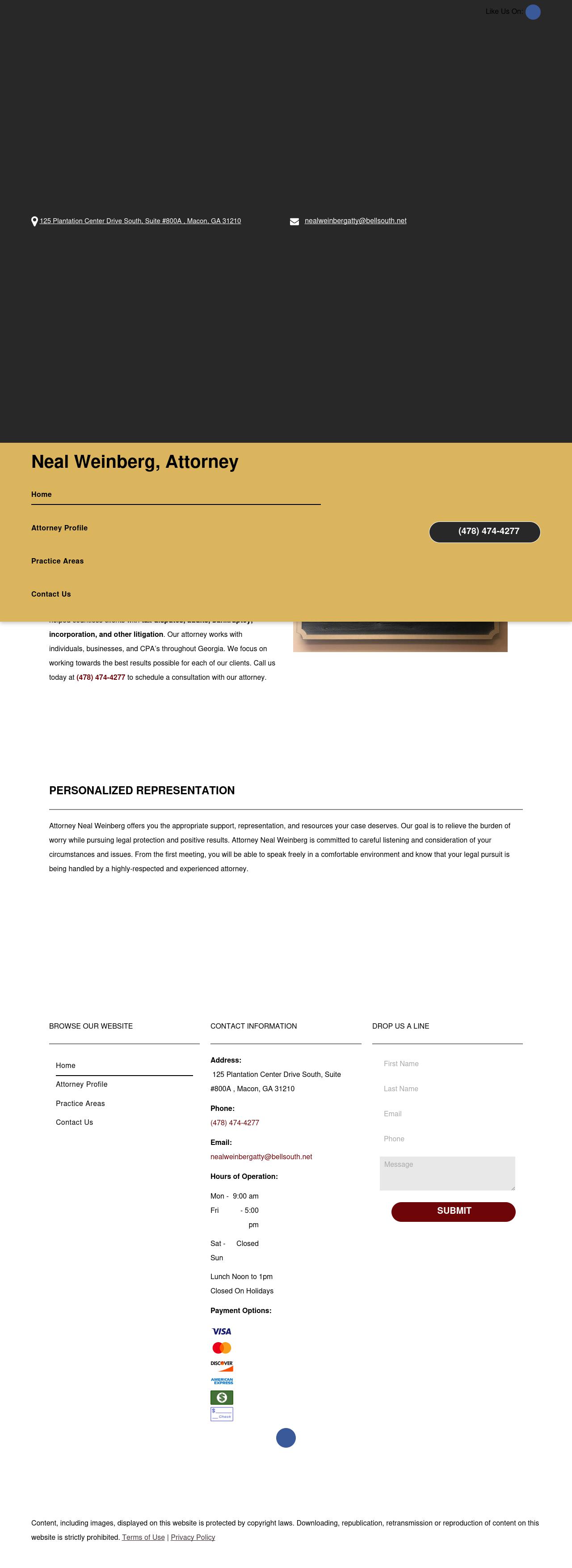 Weinberg Neal Attorney at Law - Macon GA Lawyers