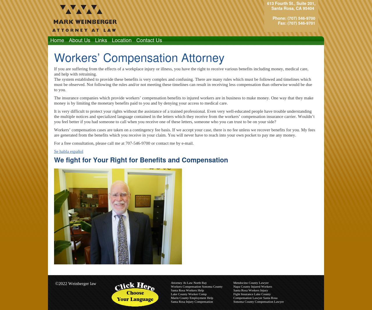 Weinberger Mark Attorney At Law - Santa Rosa CA Lawyers