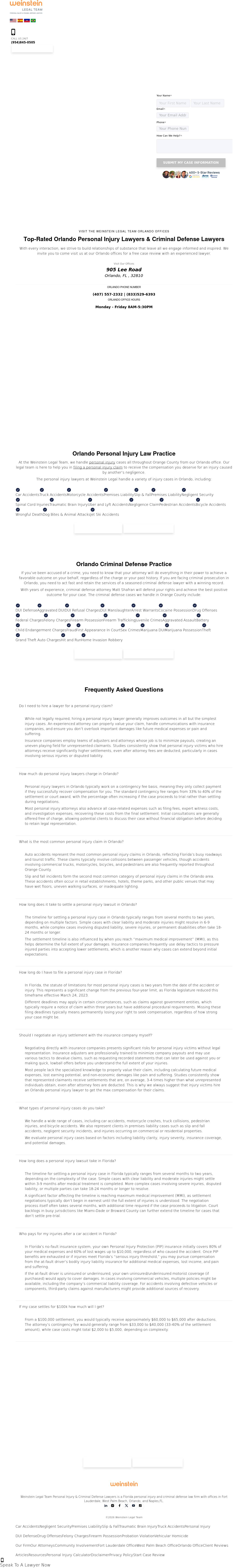 Weinstein Legal Team - Orlando FL Lawyers