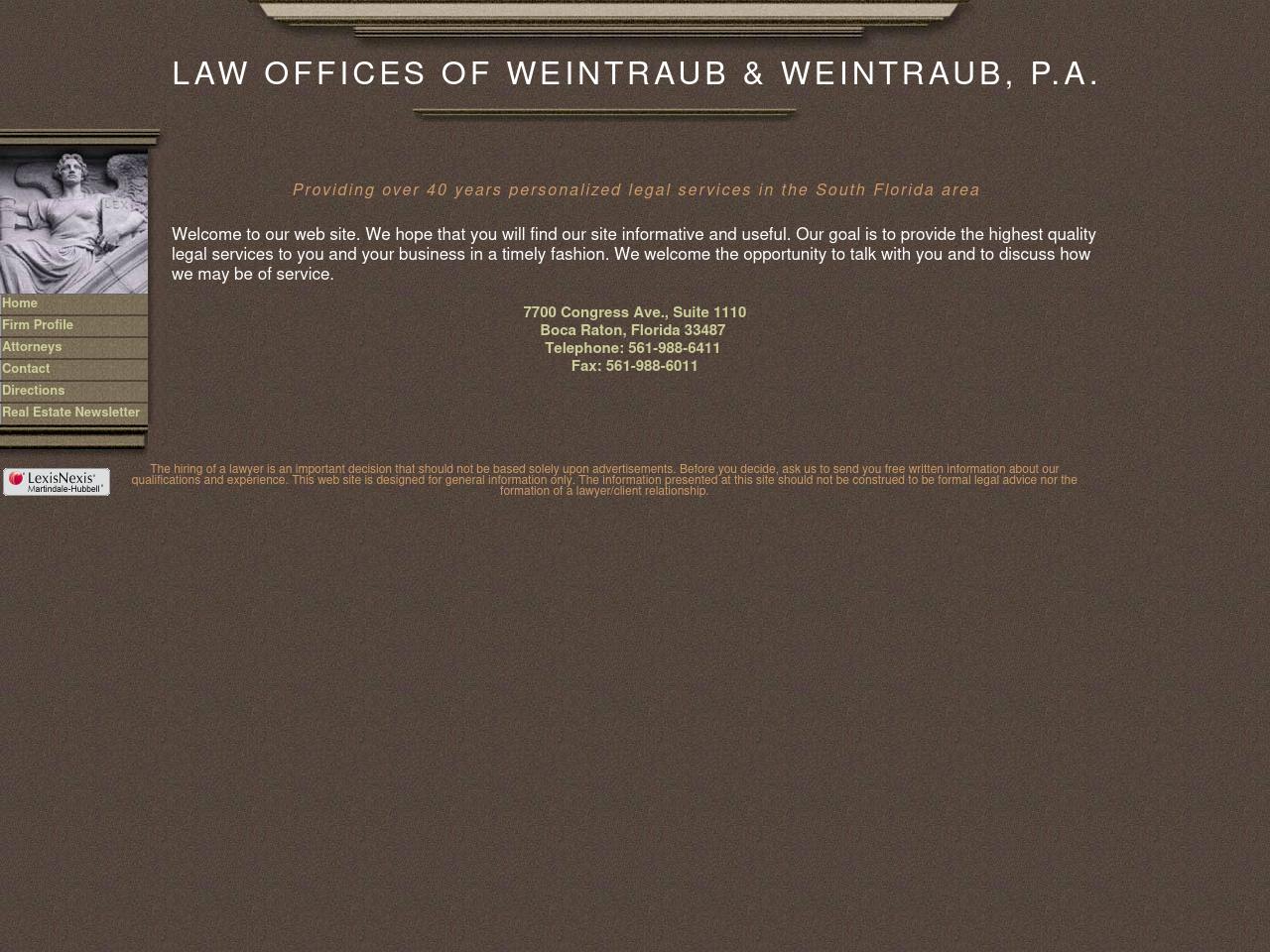 Weintraub & Weintraub - Boca Raton FL Lawyers