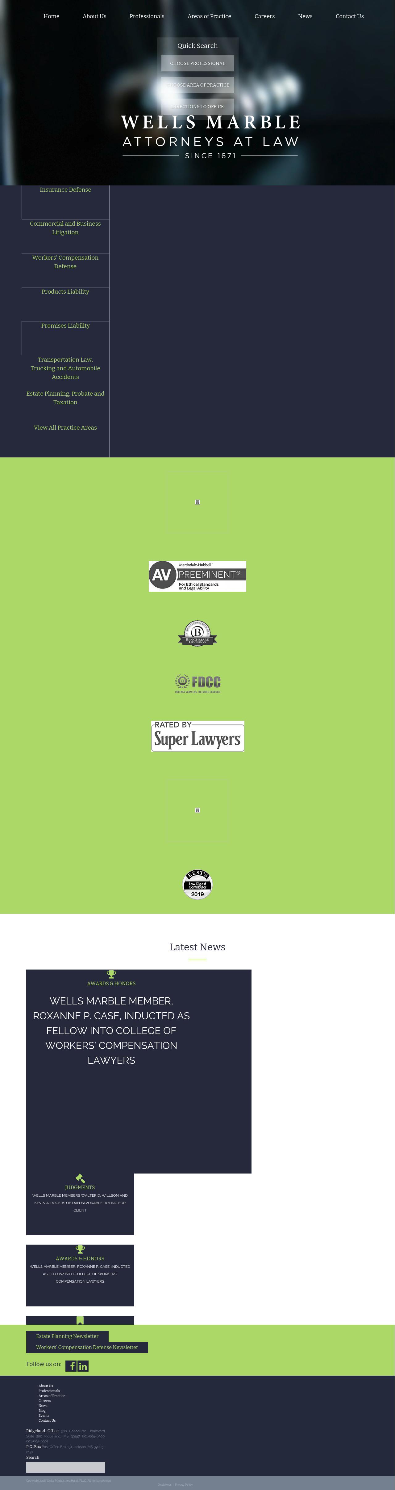 Wells Marble & Hurst PLLC - Ridgeland MS Lawyers