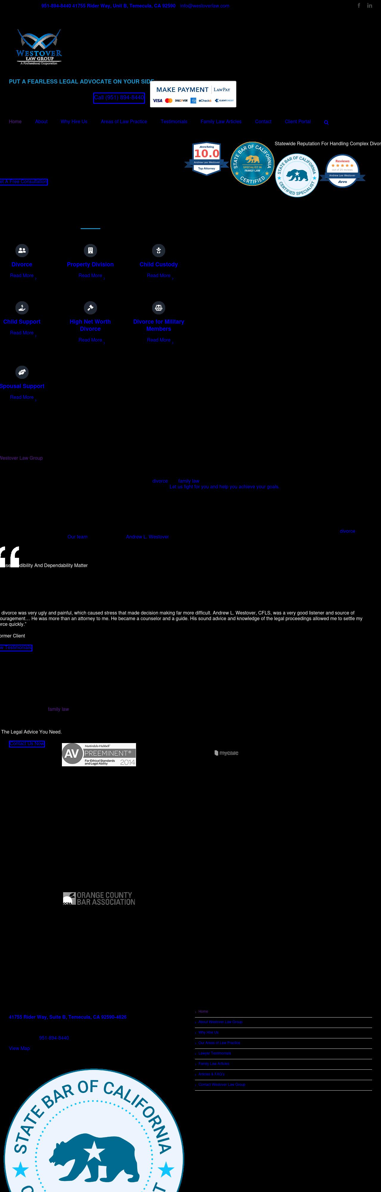 Westover Law Group - Murrieta CA Lawyers