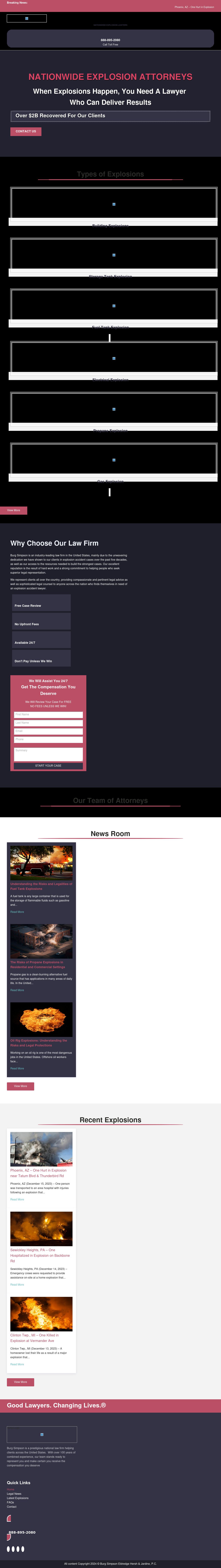 Burg Simpson - Nationwide Explosion Attorneys - Englewood CO Lawyers