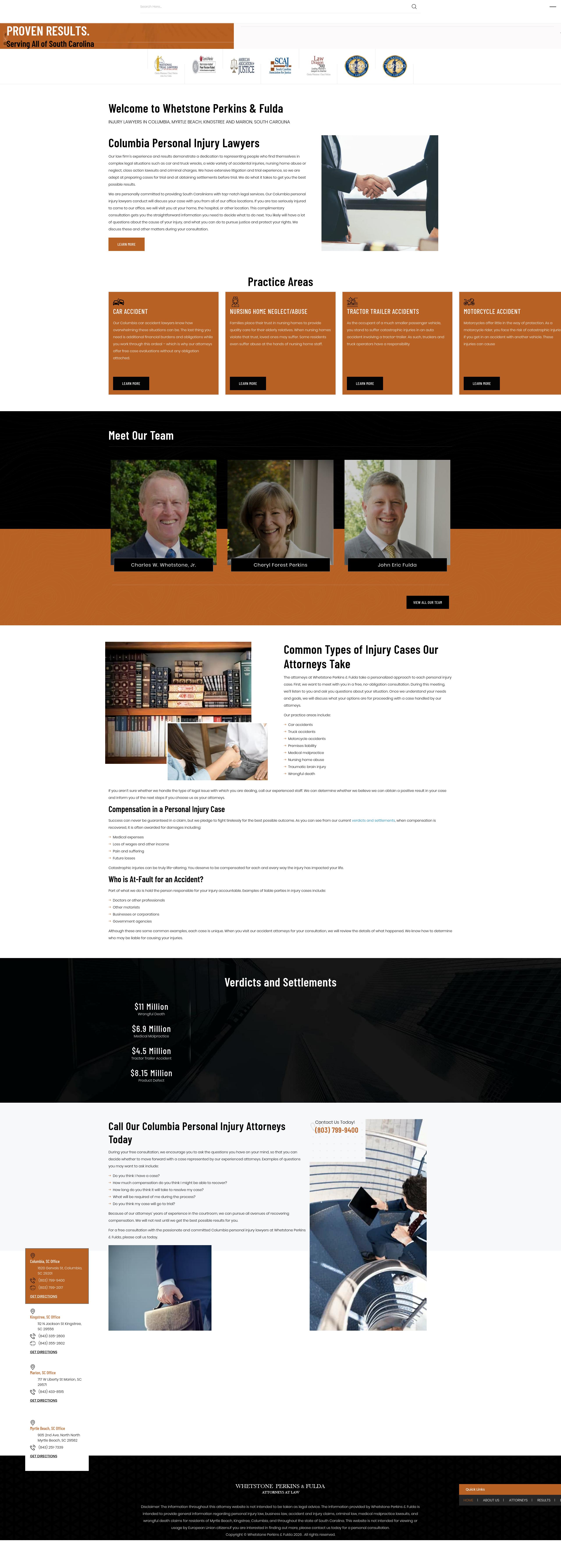 Whetstone Perkins & Fulda, LLC - Marion SC Lawyers