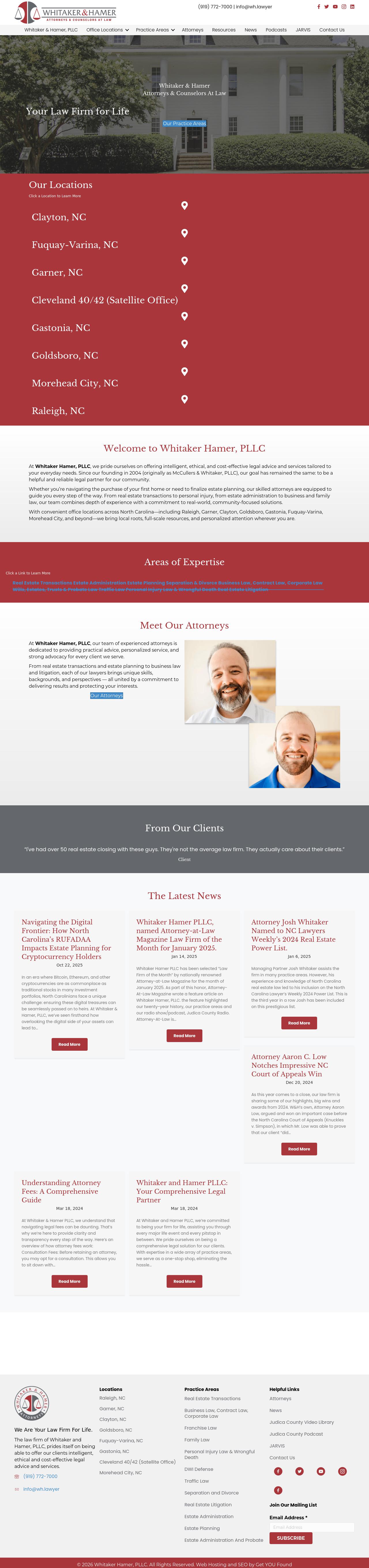 Whitaker & Hamer PLLC Fuquay-Varina - Fuquay-Varina NC Lawyers