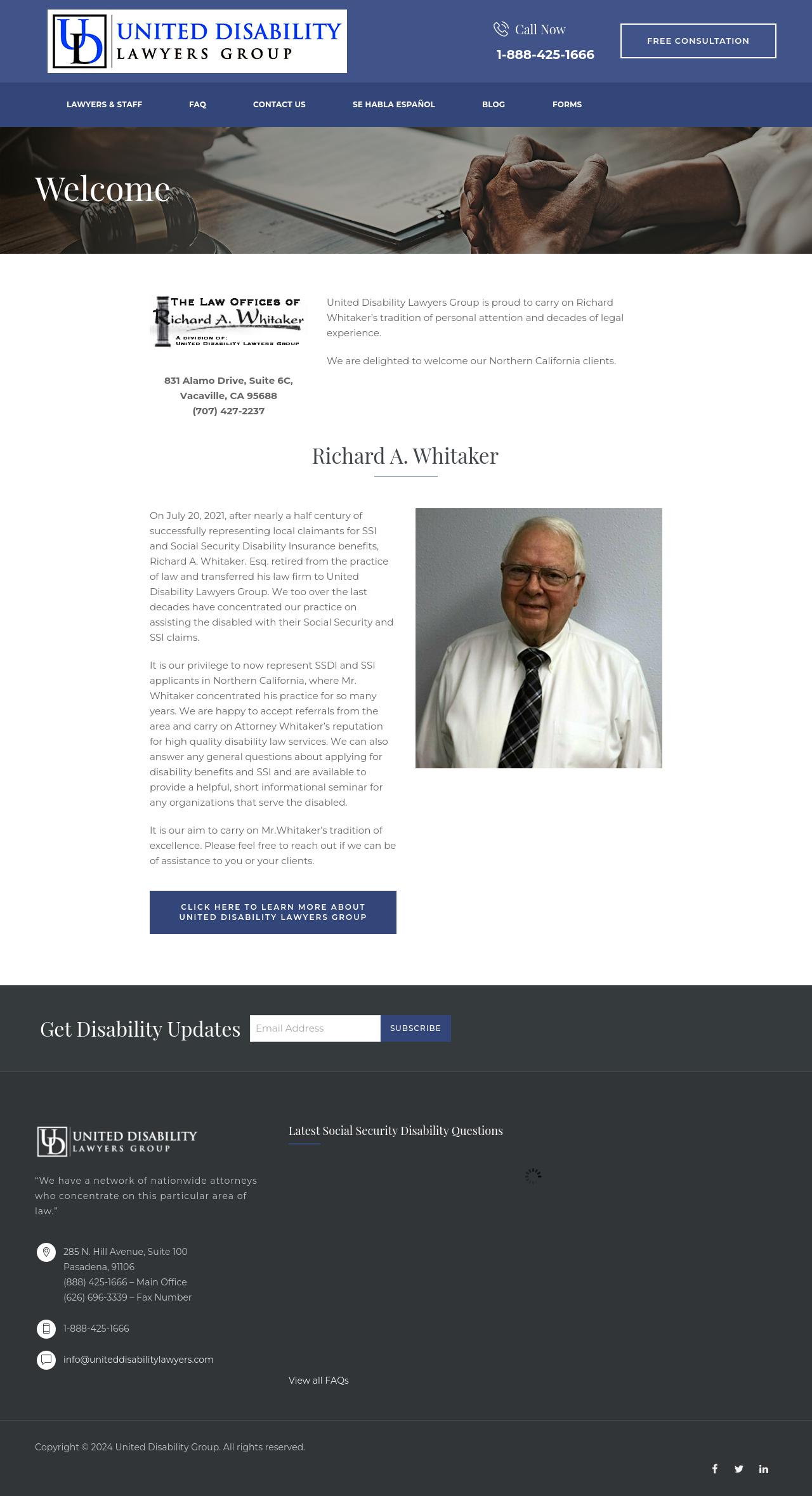 Whitaker Richard A Attorney At Law - Fairfield CA Lawyers