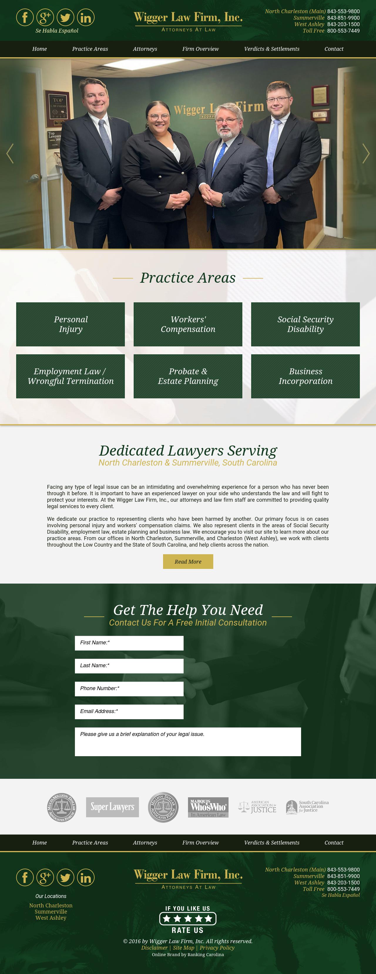 Wigger Law Firm Inc - North Charleston SC Lawyers