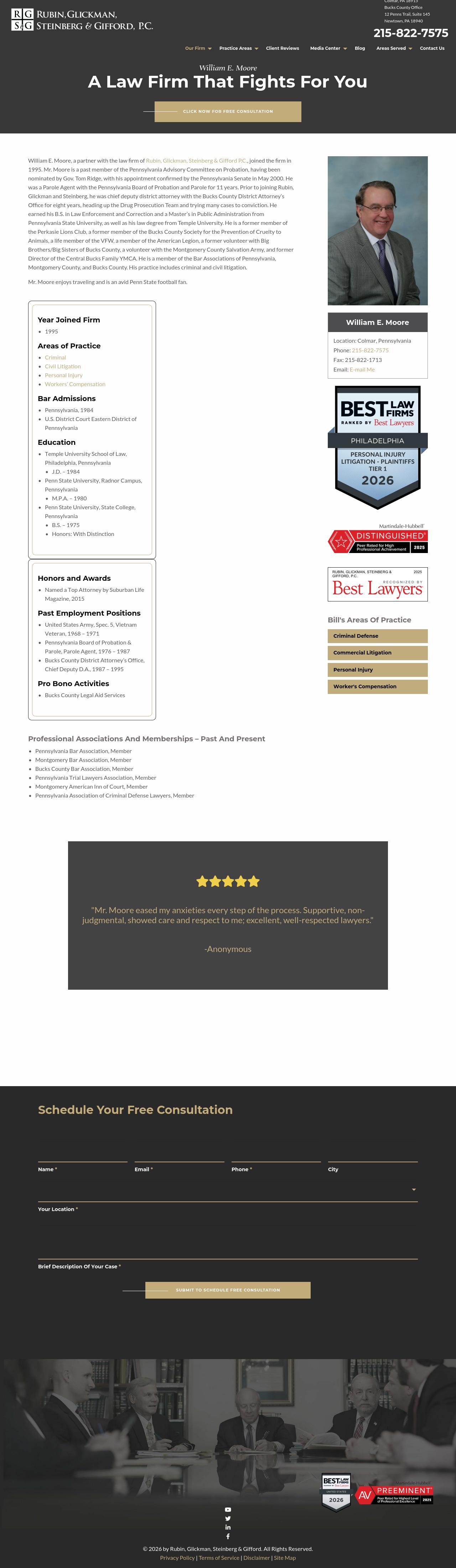 William E. Moore - Newtown PA Lawyers