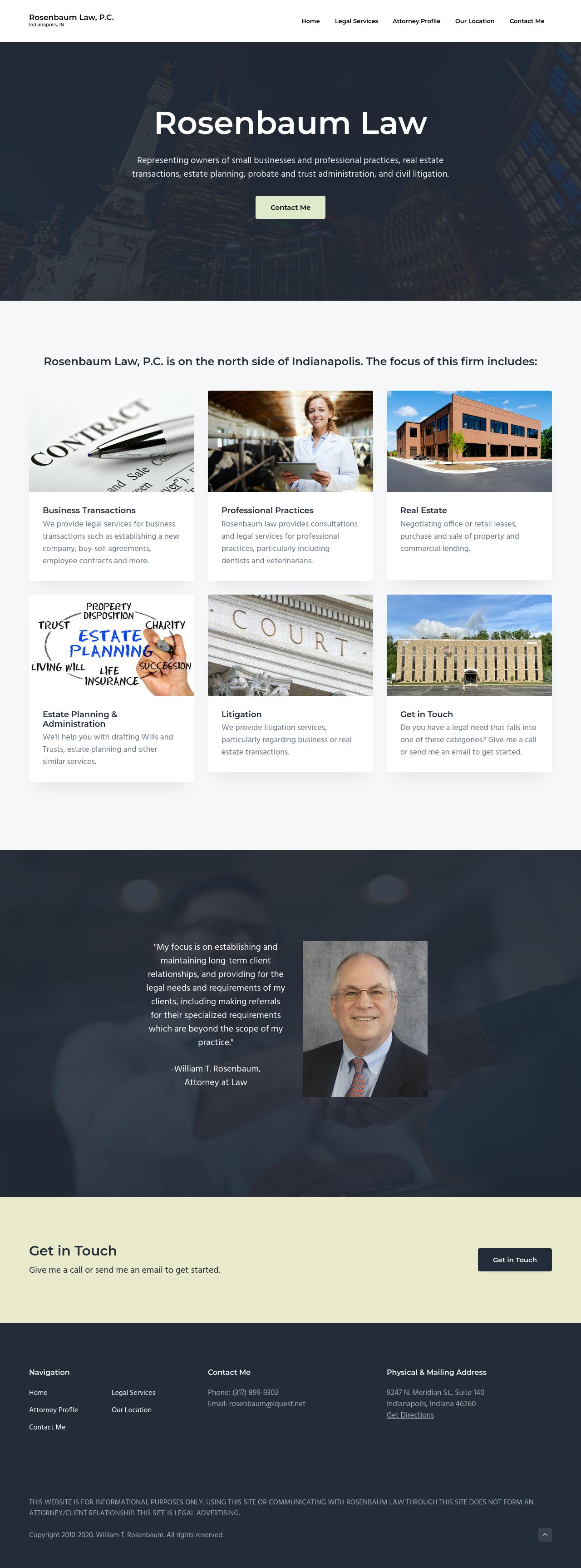 William T Rosenbaum - Indianapolis IN Lawyers