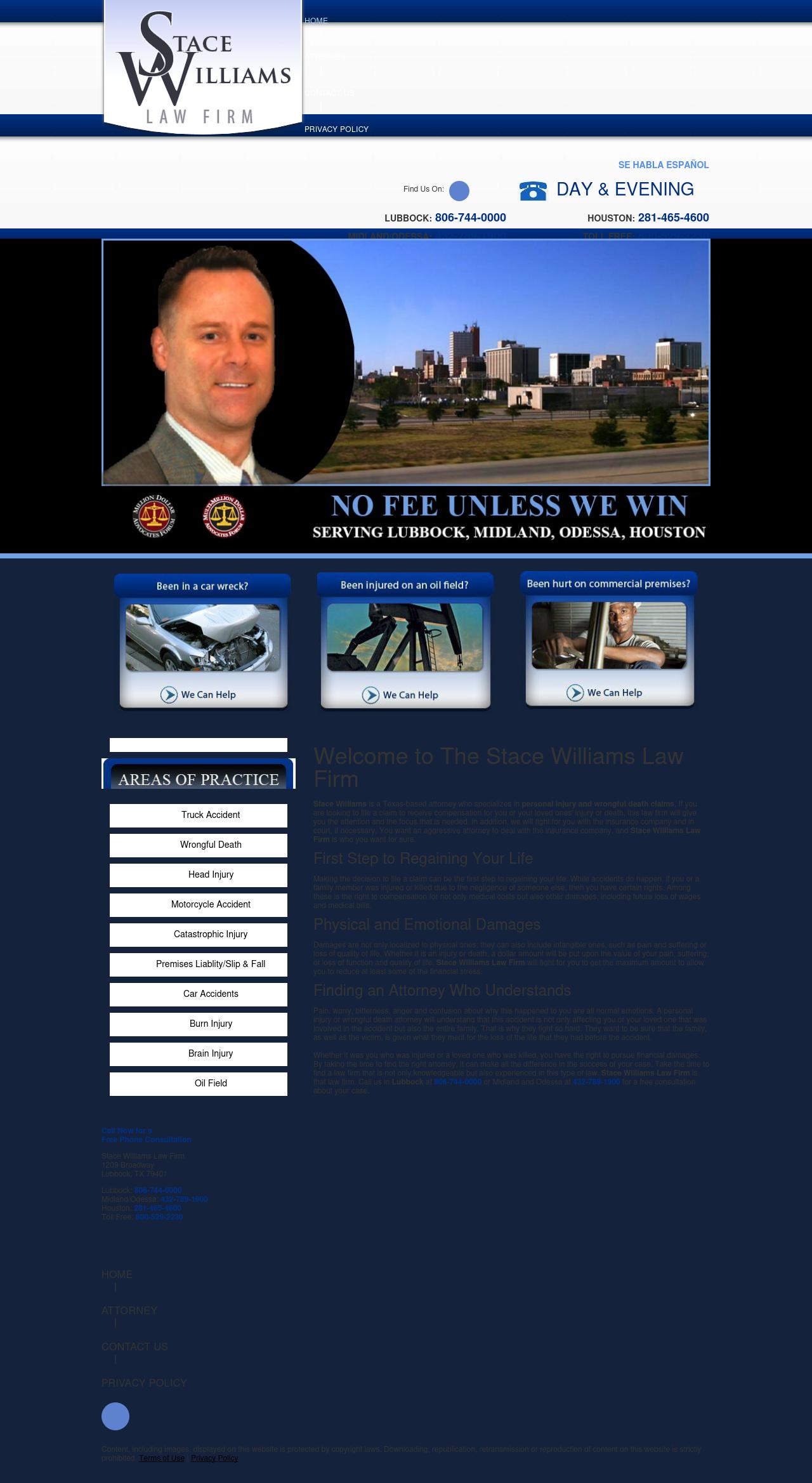 Williams Stace Law Firm PC - Lubbock TX Lawyers