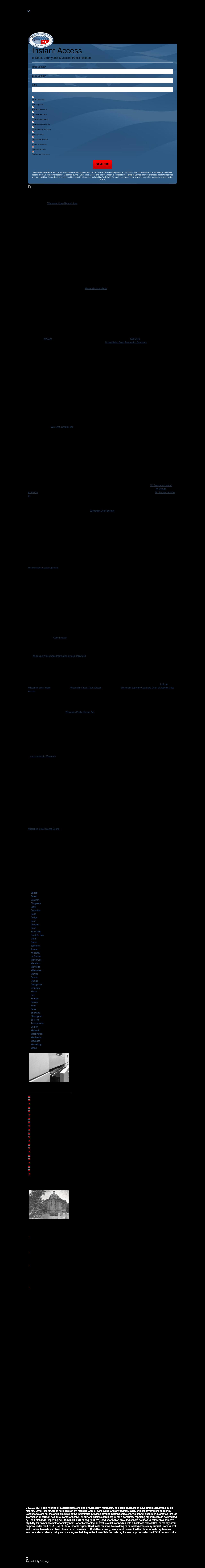 Wisconsin Criminal Court Records - Madison WI Lawyers