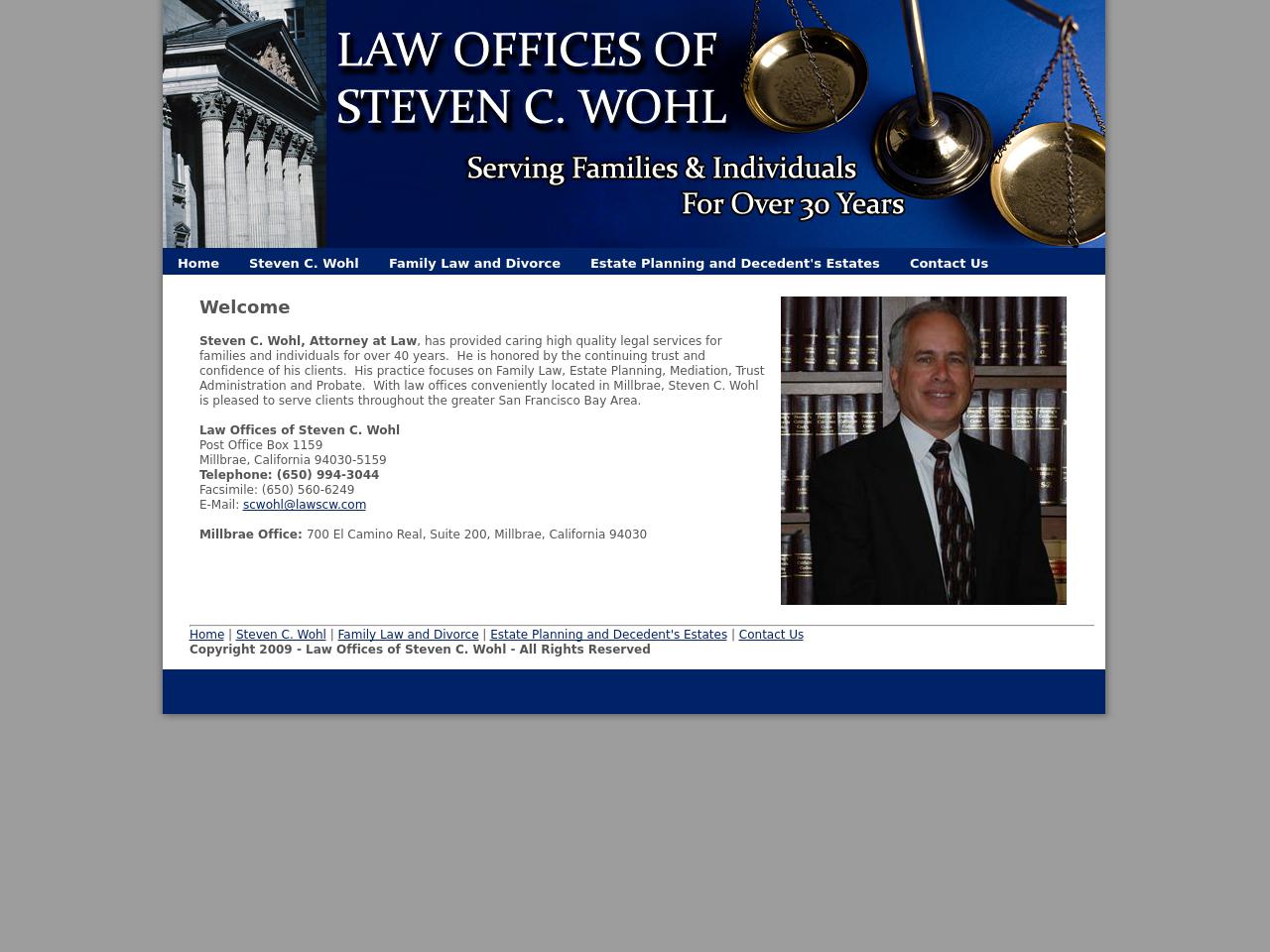 Wohl Steven C - Daly City CA Lawyers