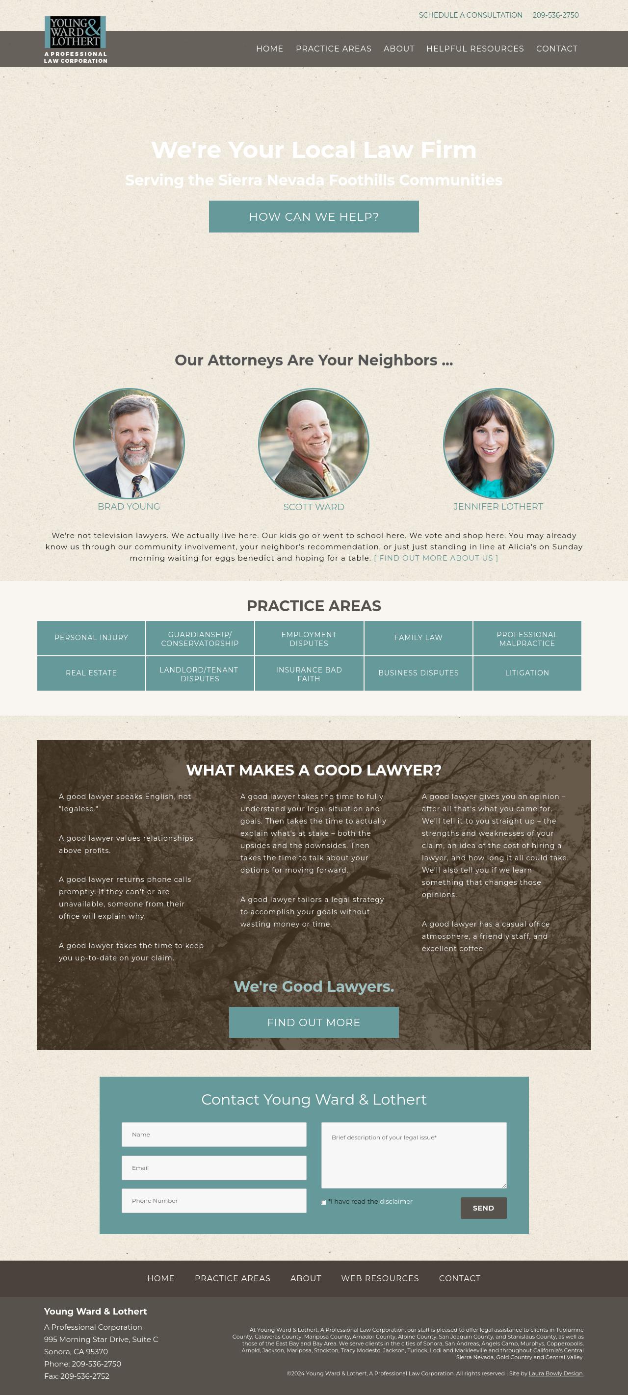 Young Ward & Lothert, A Professional Law Corporation - Sonora CA Lawyers